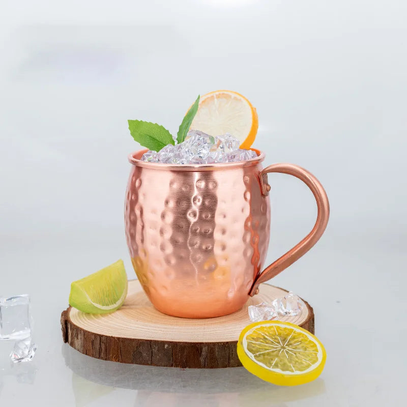 Pure Hammered Copper Moscow Mule Mug – 350ml