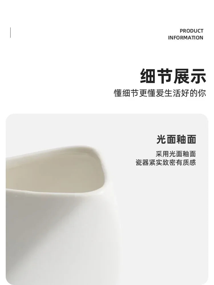 Three-dimensional folded French fries Cup ceramic cooking bowl characteristic hotel tableware snack plate dipping sauce.