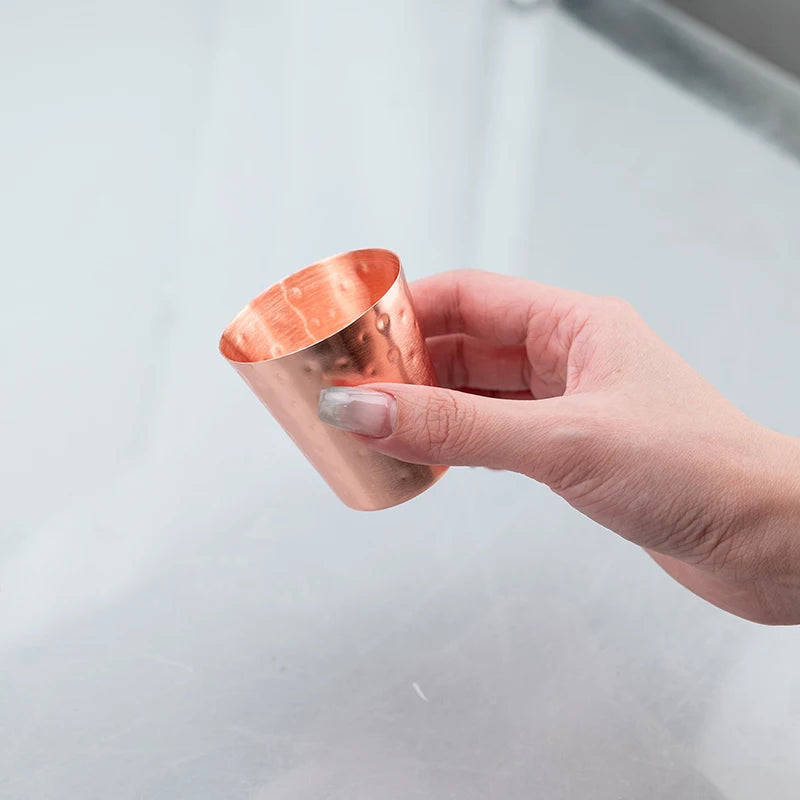 4Pcs New 100% Copper Cups Pure Solid