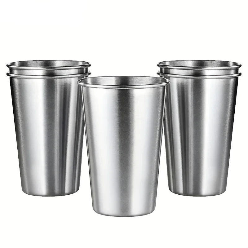4PCS Stainless Steel Cups 300/400/500ML