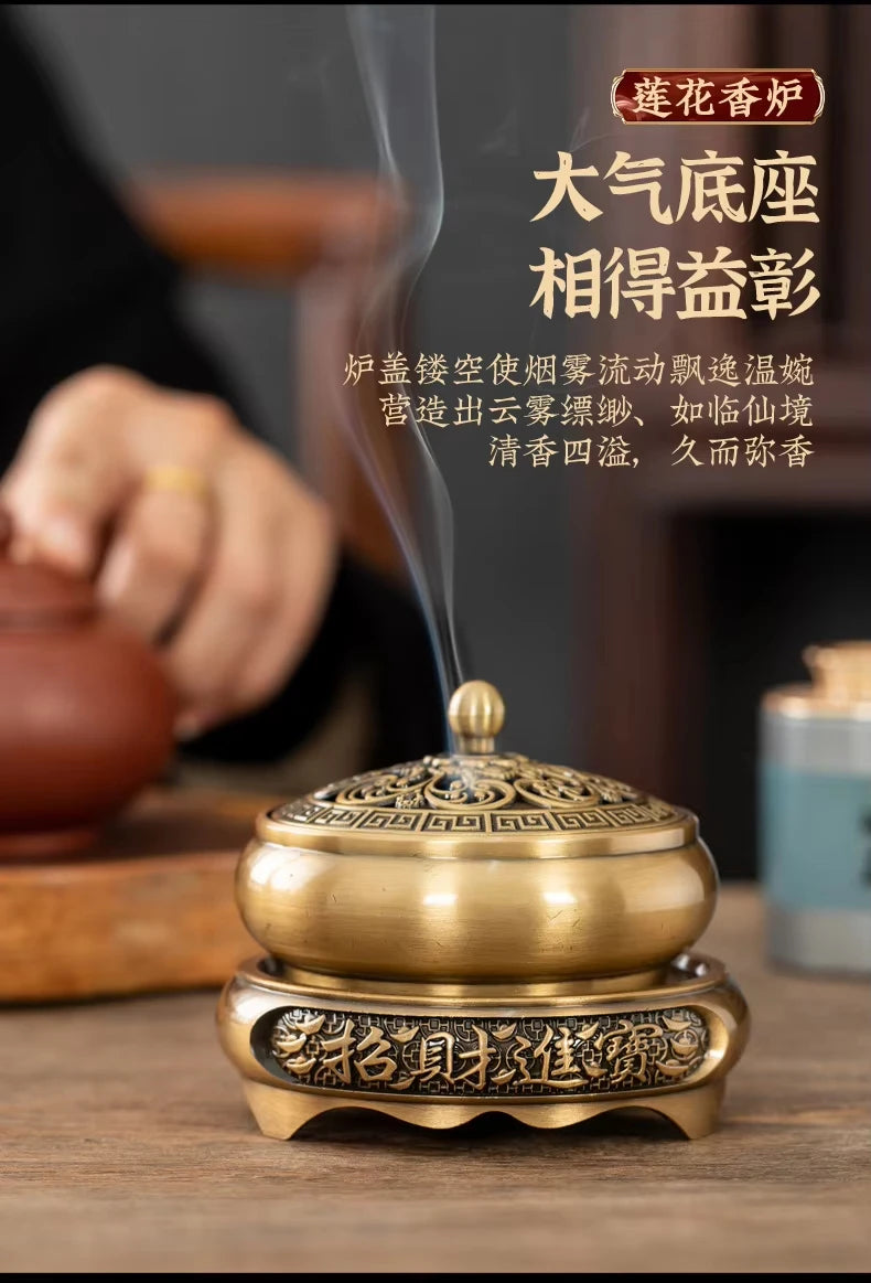 Retro Creative Aromatherapy Burner Three-Legged Small Incense Burner Base Home Decorative Indoor/tea Room/soothing Purifying