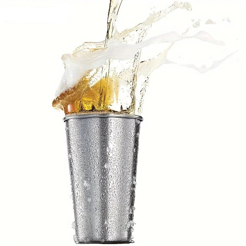 4PCS Stainless Steel Cups 300/400/500ML