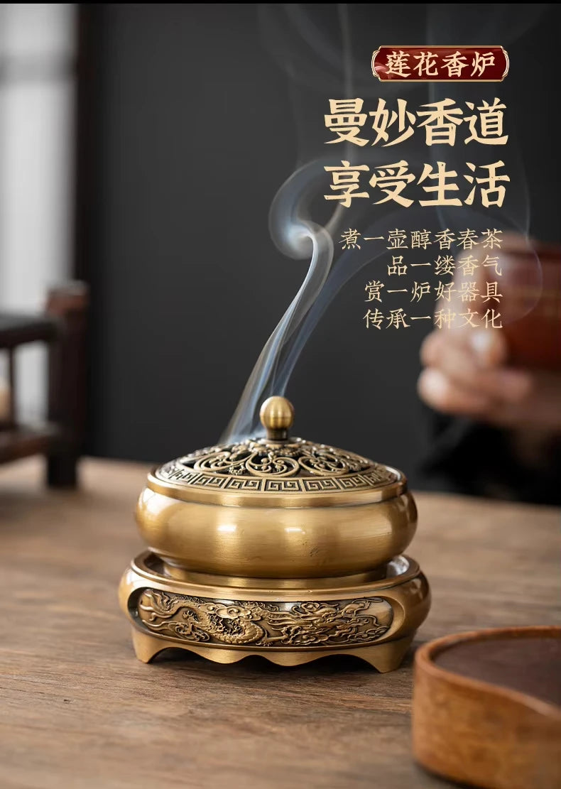 Retro Creative Aromatherapy Burner Three-Legged Small Incense Burner Base Home Decorative Indoor/tea Room/soothing Purifying