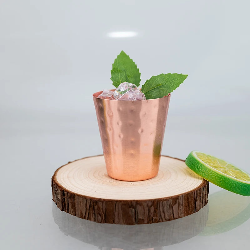 4Pcs New 100% Copper Cups Pure Solid