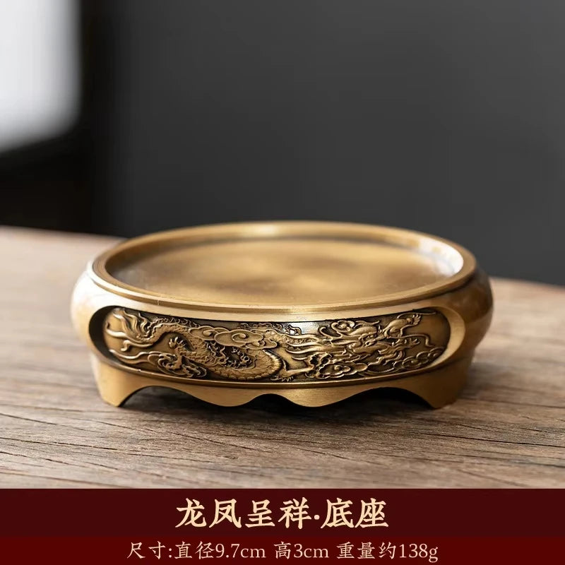 Retro Creative Aromatherapy Burner Three-Legged Small Incense Burner Base Home Decorative Indoor/tea Room/soothing Purifying