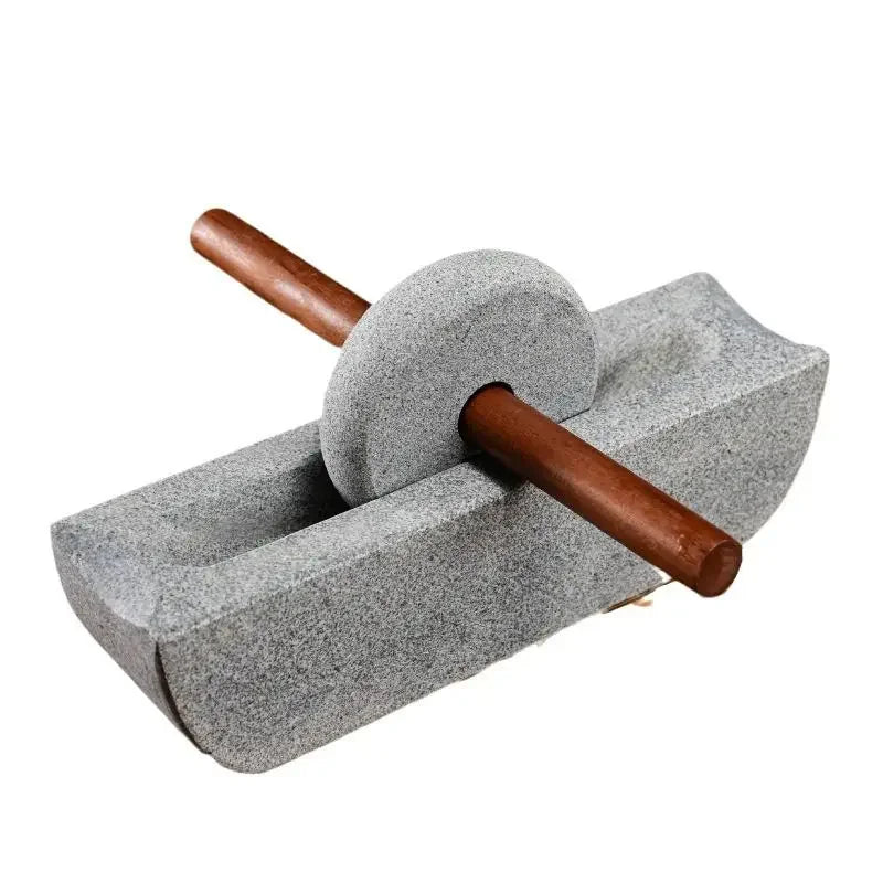 Stone Mill Dynasty Tea Mill Small Stone Mortar Pounding Mortar Rolling Mill Point Tea Matcha Tea Powder Tea Cake Grinding Machin