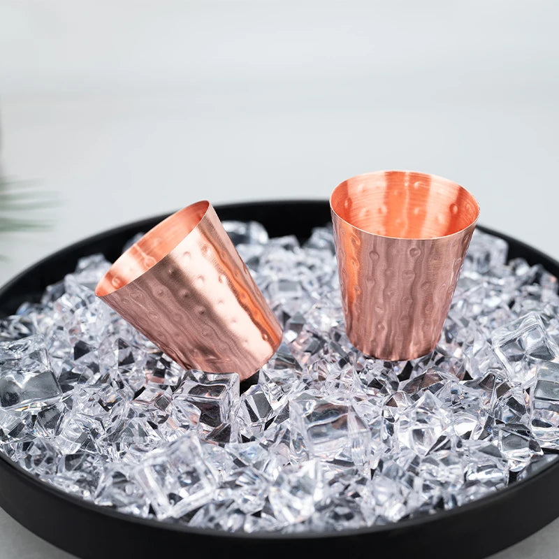 4Pcs New 100% Copper Cups Pure Solid