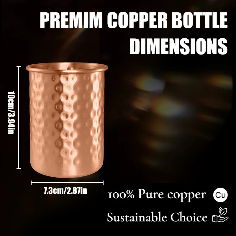 Copper Moscow Mule Mug With Straw 2/4PCS