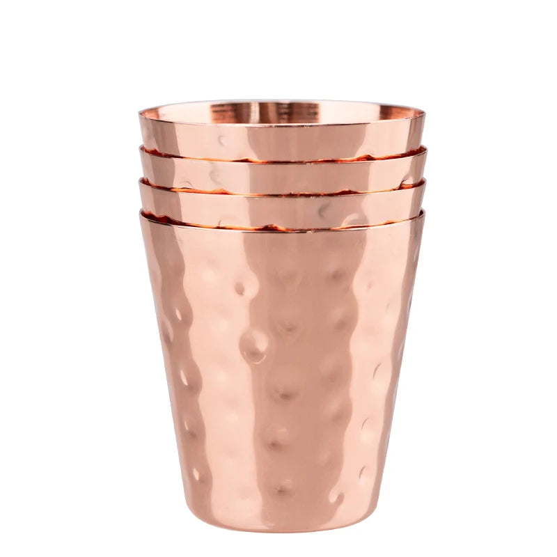 4Pcs New 100% Copper Cups Pure Solid