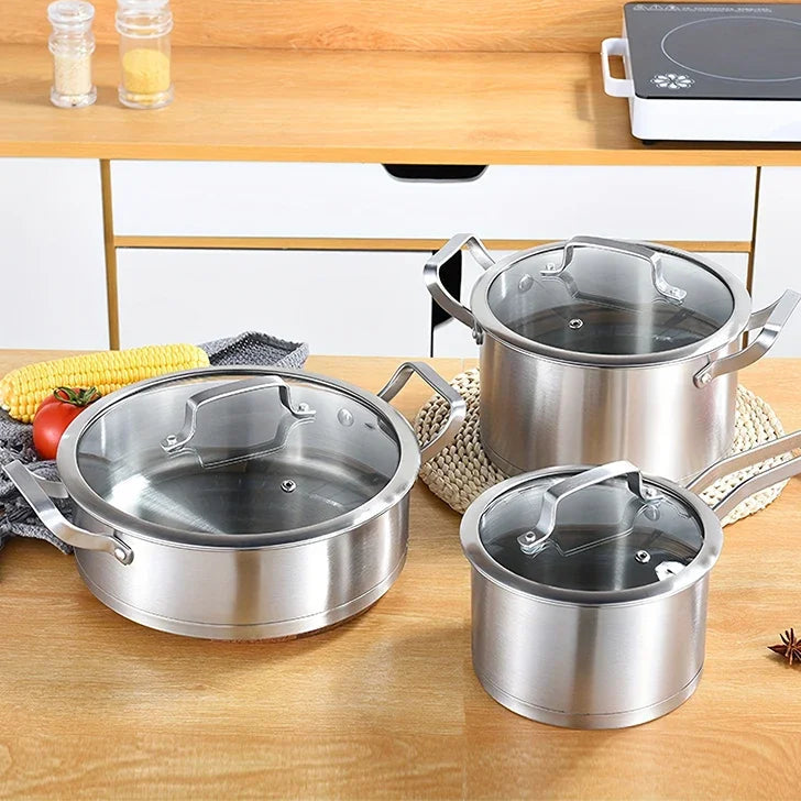 16/20/24 cm Stainless Steel Pot