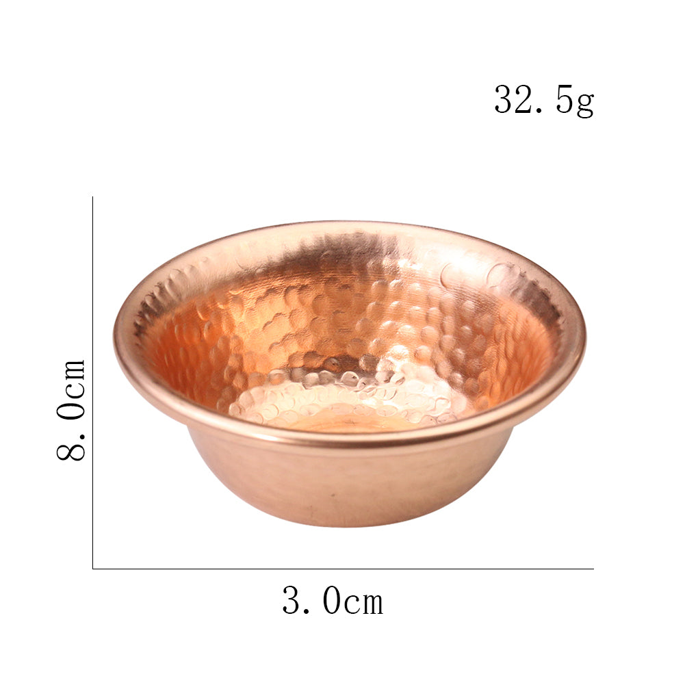 Nepalese Pure Copper Water Supply Bowl Handmade Hammer Pattern Holy Water Bowl for Buddha Buddhist Supplies