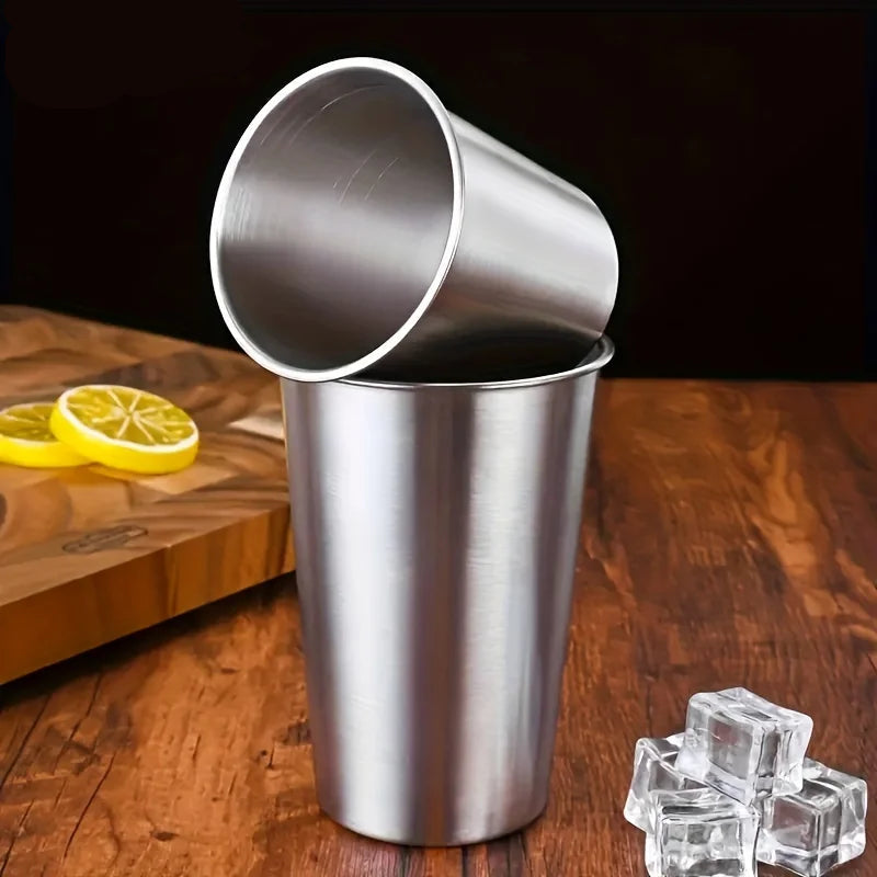 4PCS Stainless Steel Cups 300/400/500ML