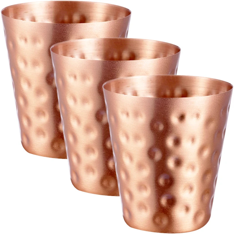 4Pcs New 100% Copper Cups Pure Solid